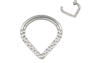 Clicker teardrop martillado